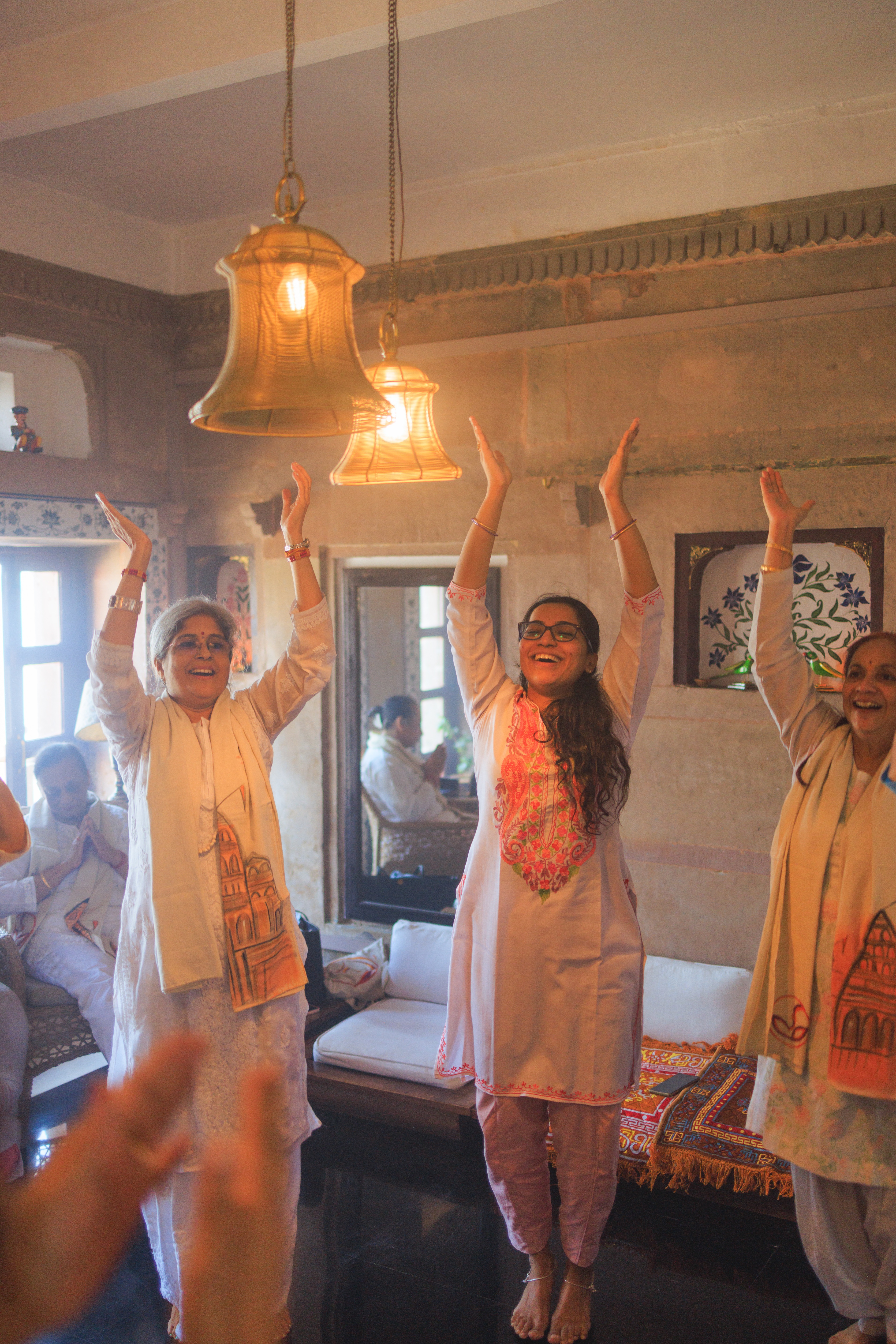 Devotion and spiritual celebration with Samyam seekers